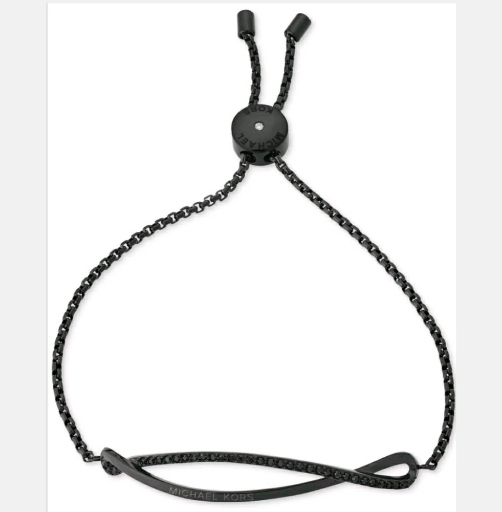 Michael Kors
Black-Tone Wavy Slider Bracelet